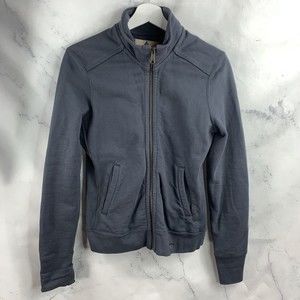 American Giant Jacket Women Small Gray Zip Up Long Sleeve Casual Adult